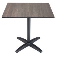 Elements 36"W x 36"L Square Commercial Outdoor Dining Table Top and Bases