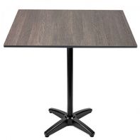 Elements 36"W x 36"L Square Commercial Outdoor Bar Height Table Top and Bases