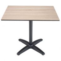 Elements 24"W x 30"L Commercial Outdoor Dining Table Top and Bases