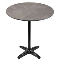 Elements 30"Round Commercial Outdoor Bar Height Table Top and Bases