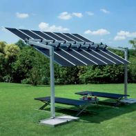 10' x 10' Flexy Aluminum Square Offset Umbrella