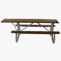 6 ft Galvanized Frame Commercial Table ADA Model by Frog Furnishings