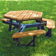 6 ft Hex Commercial Table ADA Model by Frog Furnishings