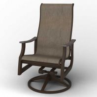 St. Catherine Commercial Sling Swivel Rocker w/ Rustic Polymer Arms by Telescope Casual