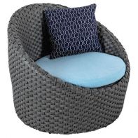 Commercial Wicker Barrel Chair