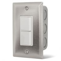 Infratech Indoor In-Wall Duplex 240V Switch with Wall Plate