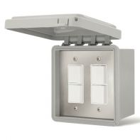 Infratech Outdoor 240V Dual Duplex Switch with Surface Mount and Gang Box