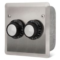 Infratech Indoor Dual 120V Regulator with Wall Plate and Gang Box