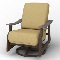 St. Catherine Commercial Cushion Swivel Rocker w/ Rustic Accents by Telescope Casual