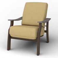 St. Catherine Commercial Cushion Arm Chair w/ Rustic Accents by Telescope Casual