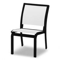 Bazza Commercial Sling Stacking Armless Cafe Chair by Telescope Casual