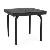 20" Square Commercial Standard Side Table with Bubble Pattern Top by LC Furniture