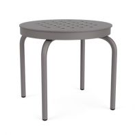 20" Round Commercial Standard Side Table with Cube Pattern Top by LC Furniture