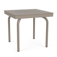 20" Square Commercial Standard Side Table with Cube Pattern Top by LC Furniture