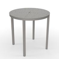 42" Round Commercial Coastal Bar Table With Bubble Top by LC Furniture