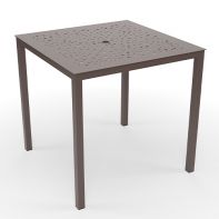 42" Square Commercial Coastal Bar Table With Bubble Top by LC Furniture