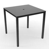 42" Coastal Square Commercial Bar Table With Solid Top by LC Furniture