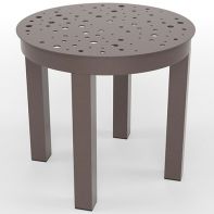 20" Round Commercial Bubble Top with Coastal Side Table Frame by LC Furniture
