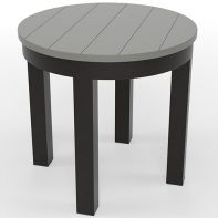 20" Round Commercial MGP Top with Coastal Side Table Frame by LC Furniture