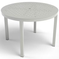 42" Round Commercial Cube Table Top with Coastal Dining Table Base by LC Furniture