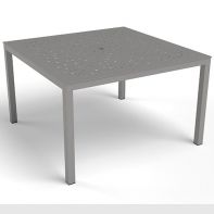 42" Square Commercial Coastal Dining Table With Bubble Pattern Top by LC Furniture
