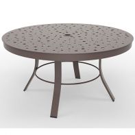 36" Round Commercial Bubble Pattern Top with Universal Coffee Table Frame by LC Furniture
