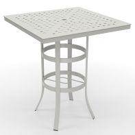 36" Square Commercial Cube Pattern Top with Universal Bar Table Frame by LC Furniture