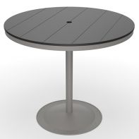 48" Round Commercial MGP Top With Bistro Bar Table Base by LC Furniture