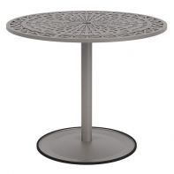 36" Round Commercial Bistro Pub Table with Woven Pattern Top by LC Furniture