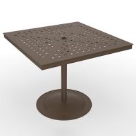 36" Square Commercial Bistro Pub Table with Cube Pattern Top by LC Furniture