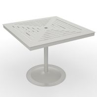 36" Square Commercial Bistro Pub Table with Slat Pattern Top by LC Furniture