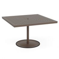 48" Square Commercial Cube Table Top with Bistro Dining Table Base by LC Furniture