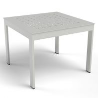Skyline 24" Square Commercial Side Table with Cube Pattern Top by LC Furniture
