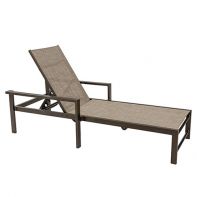 Urban Lines Commercial Sling Chaise Lounge with Arms - 3938SA by LC Furniture