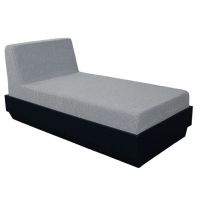 Elevate Deep Seating Chaise Lounge by LC Furniture featuring a weather-resistant Marine Grade Polymer frame and plush outdoor cushions for a professional commercial setting.