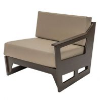 MGP Commercial Deep Seating Left Modular Seat with Arms by LC Furniture