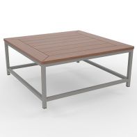 34" Square Commercial Santa Barbara Coffee Table With MGP Pattern Top by LC Furniture