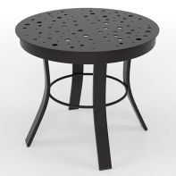 20" Round Commercial Bubble Table Top with Universal Side Table Base by LC Furniture