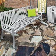 Modern Commercial Outdoor Bench by LC Furniture