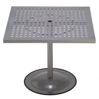 36" Square Commercial Cubed Pattern Top With Bistro Bar Table Base by LC Furniture