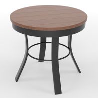 20" Round Commercial MGP Table Top with Universal Side Table Base by LC Furniture