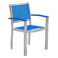 Commercial Sling Dining Chair with MGP Arms by LC Furniture