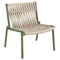 Loop Aluminum Commercial Patio Barstool With Weather Resistant Soft Strap
