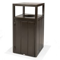 Portico 24" Square Waste Receptacle with Fiberglass Liner by Texacraft