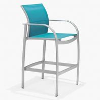 Scandia Relaxed Sling Commercial Bar Stool by Texacraft