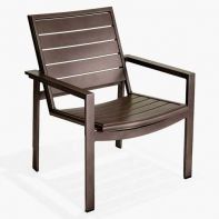 Meza Slat Commercial Nesting Lounge Chair by Texacraft