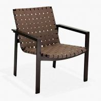 Meza Suncloth Weave Lounge Chair by Texacraft