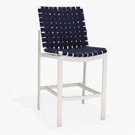 Meza Armless Suncloth Weave Bar Stool by Texacraft