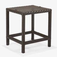 Nexus Rosewood Weave Commercial Backless Balcony Stool