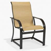 Key West Sling Commercial High Back Dining Chair by Texacraft